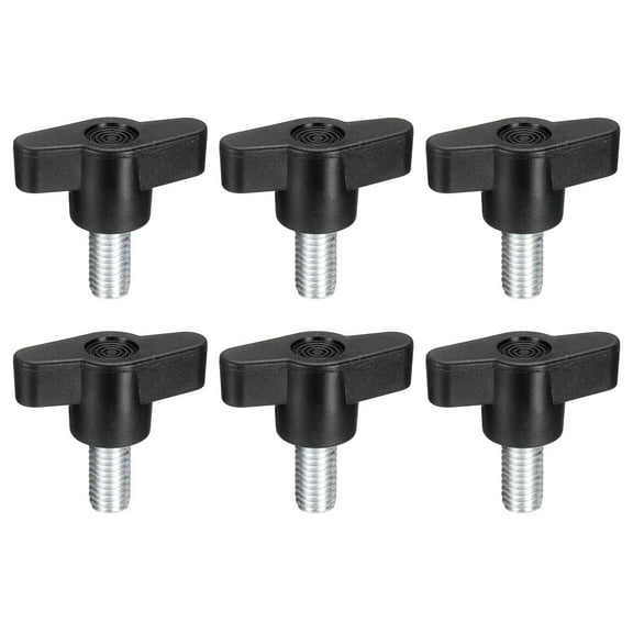 6Pack Metric Carbon Steel Clamping Screw Knob t Shaped Thumb Screws M8 x 16mm