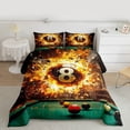 thumbnail image 2 of Castle Fairy Adults Snooker Billiards Twin Comforter Sets,Abstract Ball Game Bedding Set, 2 of 8