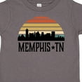 thumbnail image 4 of Inktastic Memphis Tennessee Skyline Retro Sunset Boys or Girls Toddler T-Shirt, 4 of 5