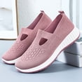 thumbnail image 6 of Pandaie Orthopedic Shoes for Women Wide Width Breathable Walking Slip on Sneakers Comfortable Arch Support Nurse Shoes Pink Size 7, 6 of 9