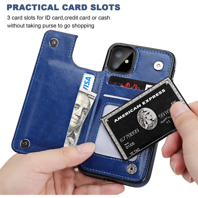 OT ONETOP Double Magnetic Clasp Wallet Case iPhone 11