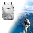 thumbnail image 1 of Mochila de viajes mochila casual con correas ajustables ligeras con mochila de compartimento para zapatos para senderismo deportivo durante la noche Gris, 1 of 8