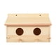thumbnail image 3 of Wood Bird House Nido de pájaros Caja de reproducción Decoración del patio trasero Entrada delantera rústica Al aire libre Birdhouse para loros Cardena, 3 of 9