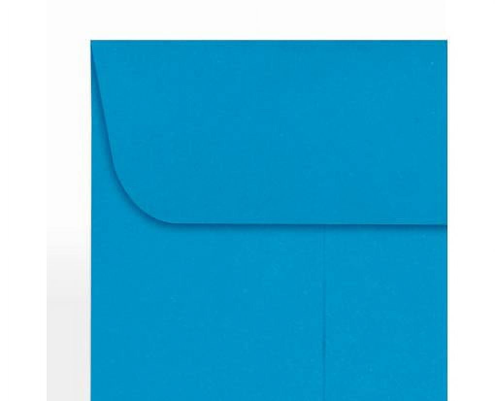 LUXPaper #1 Coin Envelopes w/ Moistenable Glue, Pool Blue, 2 1/4in x 3 1/2in, 80lb, 1000/Pack