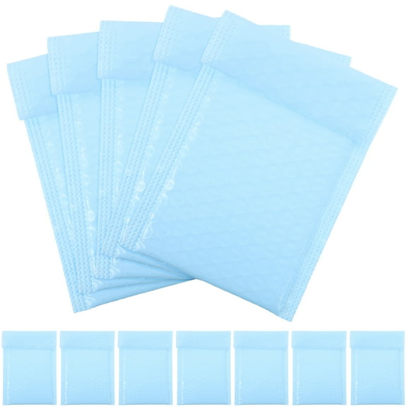 ELAYARD Convenient Package Bags Mailing Envelopes Sky-Blue 100Pcs