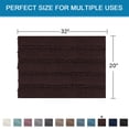thumbnail image 3 of PrimeBeau Microfiber Non Slip Mat Anti-Slip Bath Mat, 20 x 32 Inch, Chocolate, 3 of 7