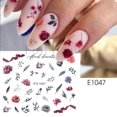 thumbnail image 1 of Calcomanías holográficas de mariposas para manicura, calcomanías azules y negras, flores temáticas de primavera, decoración de uñas, CHF672-681 de manicura Tan Jianjun unisex, 1 of 2