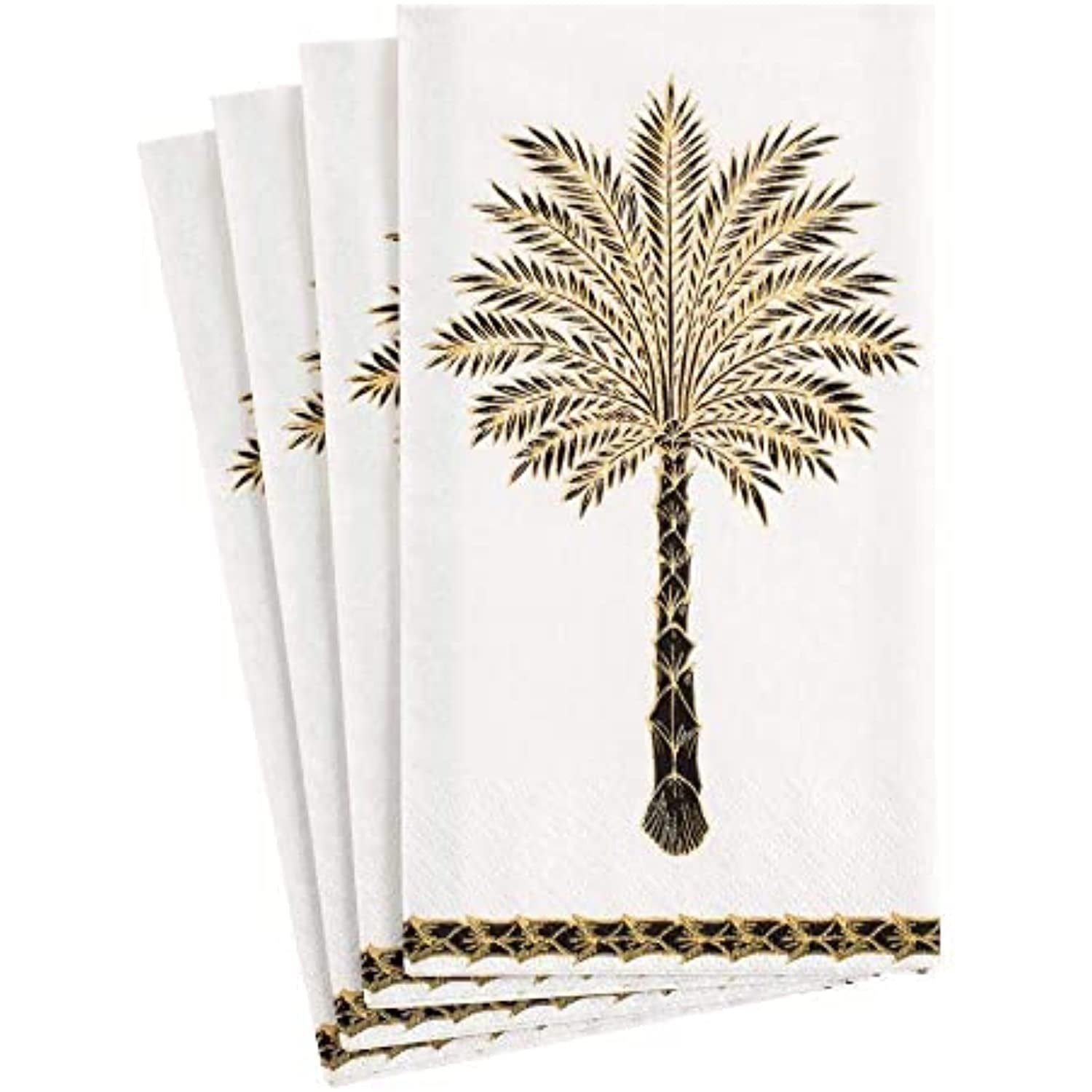 Entertaining with Caspari Jeweled Butterflies Paper Luncheon Napkins 10690L Pack of 20 Ivory 