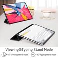 thumbnail image 3 of Étui Compatible avec Ipad Pro 11 Pouces 2018 - [Compatible avec Apple Pencil] Étui Intelligent Magnétique avec Mise en Veille / Réveil Automatique - Étui de Protection Résistante aux Rayures pour Ipad Pro 11 Pouces 2018 - Noir, 3 of 7
