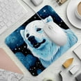 thumbnail image 2 of Polar Bear Gaming Mousepad Square, 8.3x9.8 Inch Non-Slip Rubber Bottom Printed Mouse Mat for Office and Gaming, 2 of 6