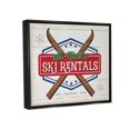 thumbnail image 3 of Stupell Industries St. Nick's Ski Rentals Vintage Graphic Art Jet Black Floating Framed Canvas Print Wall Art, Design by Jennifer Pugh, 3 of 8