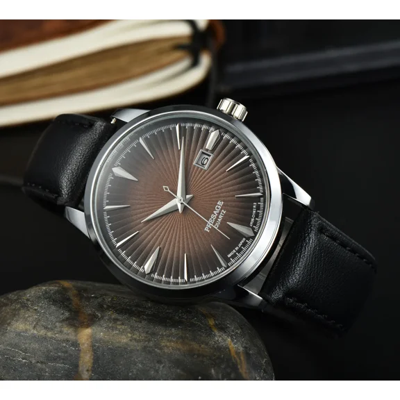 2025 Luxury Brand New Fashion Mens Watches Waterproof Leather Strap Casual Automatic Mechanical Watch R Mens Watch Waterproof Dress Watch Luxury Men's Automatic Chronograph Watch Business Watch