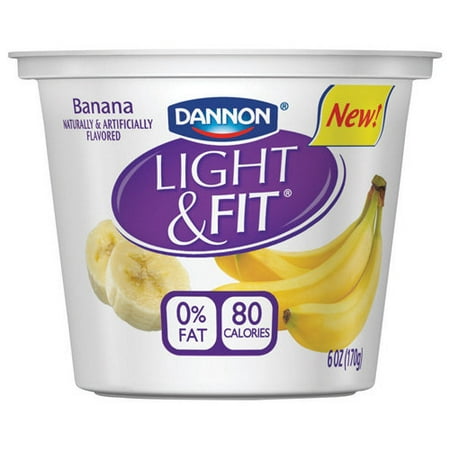Dannon Light & Fit Banana Yogurt, 6 Oz.