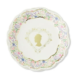 Netflix's Bridgerton Dinner Plate, Floral Pattern, Multi-Color, Disposable, Paper, 9 inch, 8 Count