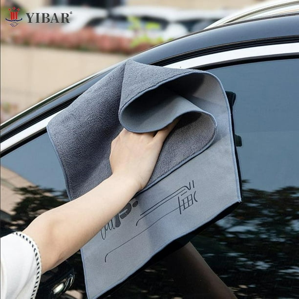 1Pcs Super Absorbent Car Drying Towel Suede Coral Velvet Double-sided Car Cleaning Cloth Multipurpose Auto Towel Car AccessoriesS He Qiyong unisex