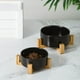 thumbnail image 2 of Cuenco de cerámica para gatos, cuenco para comida para gatos, cuenco para perros, cuenco para agua potable, cuenco doble que protege la columna cervical, cuenco negro para mascotas, 2 of 5