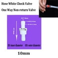 thumbnail image 1 of MYG 4mm 6mm 8mm 10mm 12mm Hose ID Plastic White Check Valve Way Non-return Valve, 1 of 4