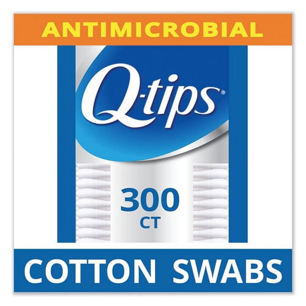 Cotton Swabs, Antibacterial, 300/pack | Bundle of 2 Packs