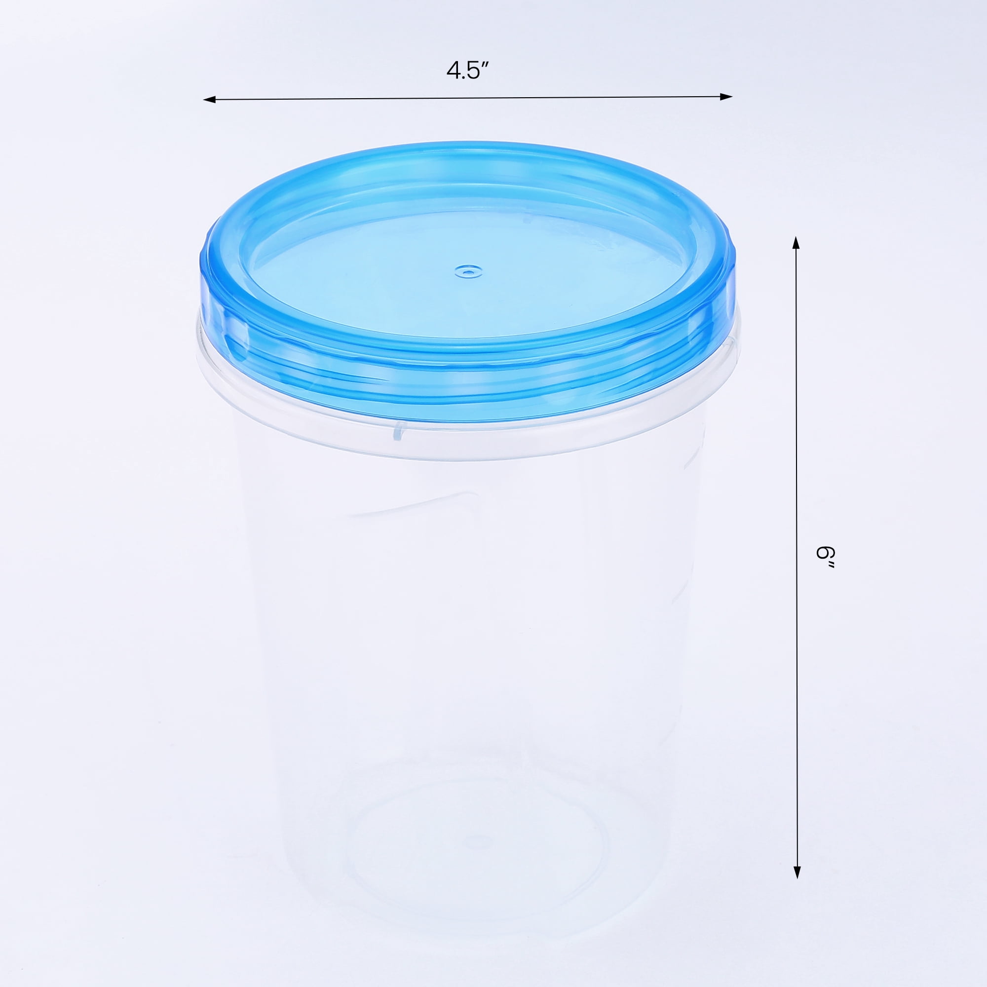 Unique Bargains 12 Packs Food Storage Containers Leakproof Stackable Lunch Box 34 oz Blue