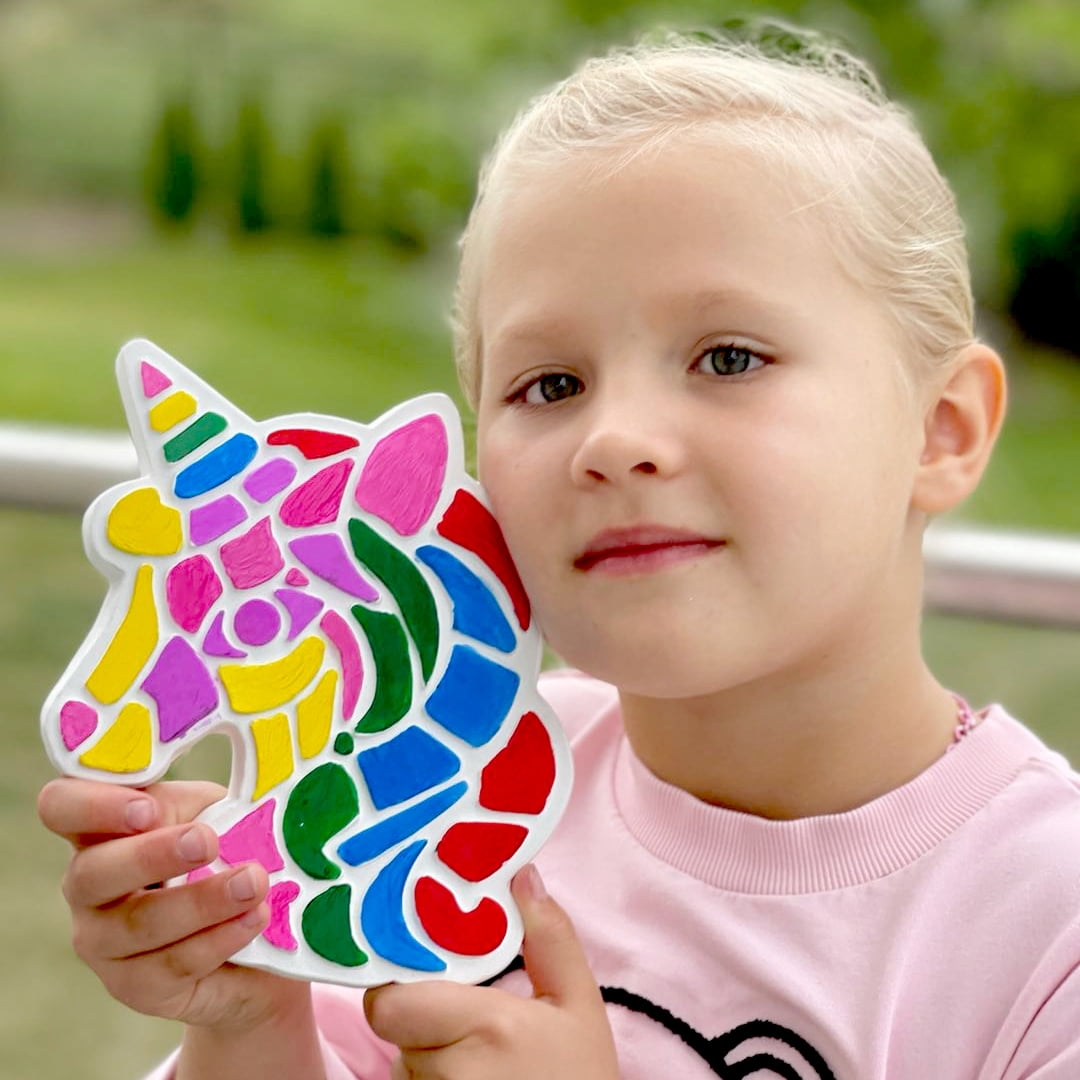 TOYLI Unicorn Stepping Stone Painting Kit for Kids, Girls, Boys, Toddlers, Art for Kids