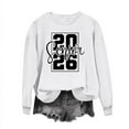 thumbnail image 4 of Pincandy Senior Class of 2026 Graduation Sweatshirt for Women Oversized Crewneck Long Sleeve Shirt Pullover Teen Giel Clothes, 4 of 5