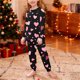 thumbnail image 5 of TaTaai Children's Heart Print Lapel Loungewear Set, Soft Top and Lounge Pants, Cozy Valentine Wear Gift, 5 of 7