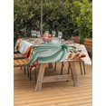 thumbnail image 2 of Outdoor Tablecloth with Umbrella Hole and Zipper, Orange Green Pumpkins Fall Rectangle Table Cloth 60x120 Inch Waterproof Tablecloth, Thanksgiving Floral Botanical Vintage Picnic Table Cover, 2 of 7