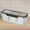 thumbnail image 6 of Esquirla Chilled Condiment Server Cold Food Buffet Server 3 Section on Ice Kitchens Appetizer Serving Tray for Appetizers Meats Outdoor, 6 of 8