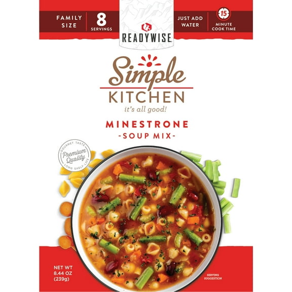 DELICIOUS EASY FAMILY Minestrone Soup Mix, 6 Ct Case, 8 Servings