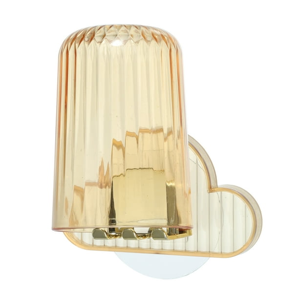 Soporte para cepillos de dientes montado en la pared Unique Bargains con taza naranja 4,33 x 2,56