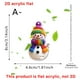 thumbnail image 2 of Uuiauoio Snowman Scarf Christmas Car Pendant, 2D Acrylic Rearview Mirror Decor with Festive Design, Easy Hang Ornament for Vehicle Decoration and Holiday Gift Giving, 2 of 4