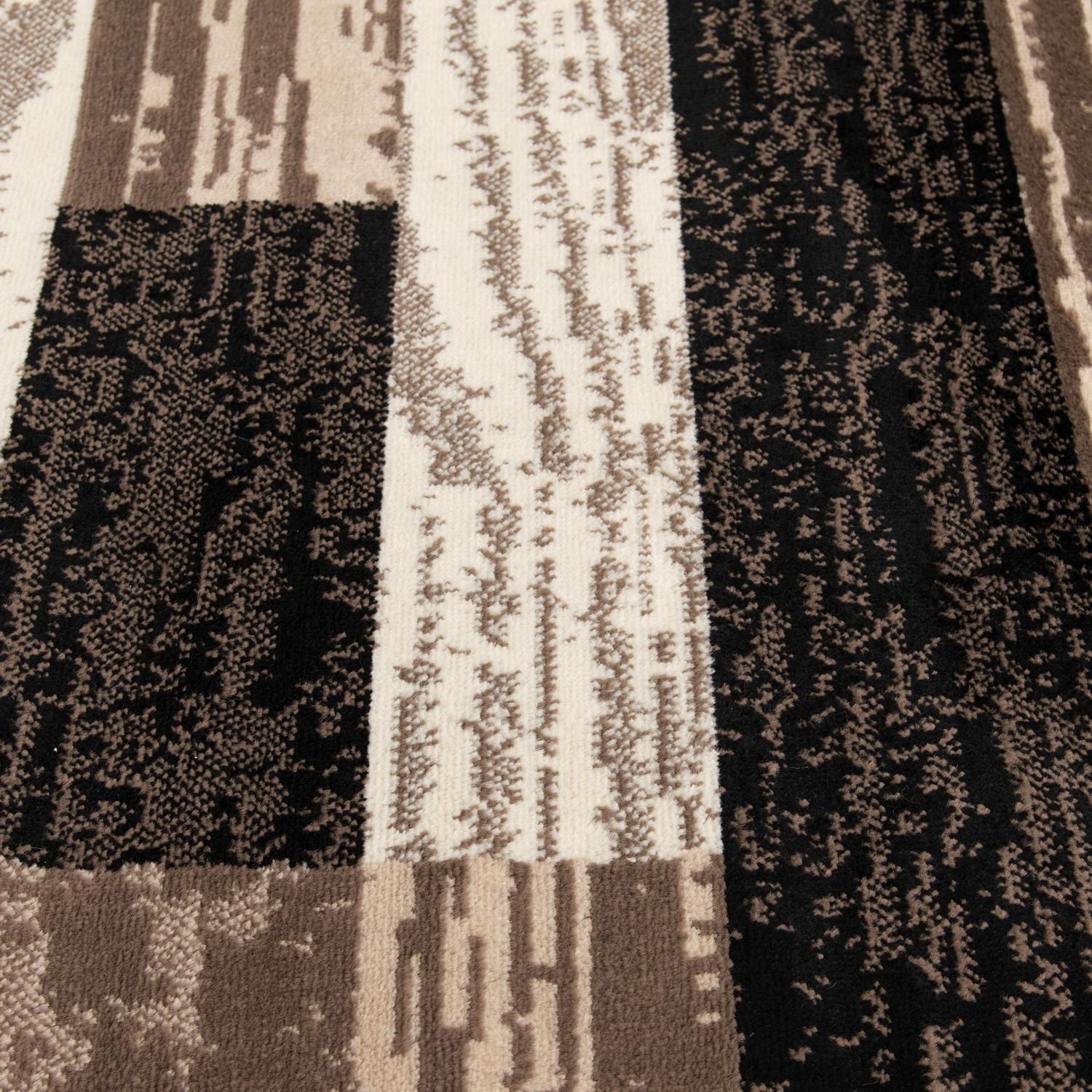 Hometrends Alo Cream and Black Woven 5x7 Area Rug, Modern Casual Area Rug