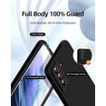 thumbnail image 2 of 3 in 1 for Samsung Galaxy S21 Plus Case, with 2 Pack Screen Protector, with Full Camera Cover Protection，Liquid Silicone Slim Shockproof Protective S21+ Phone Case (Black), 2 of 12