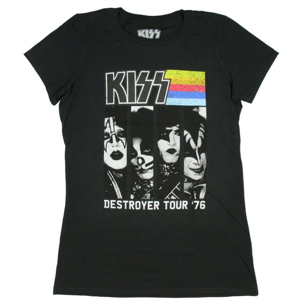 Ladies KISS Classic Rock Shirt - Kiss Destroyer Vintage Tee