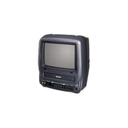 Philips CCB092AT - 9" Diagonal Class CRT TV - with built-in VCR - portable - dark gray