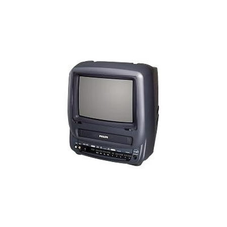 Philips CCB092AT - 9" Diagonal Class CRT TV - with built-in VCR - portable - dark gray