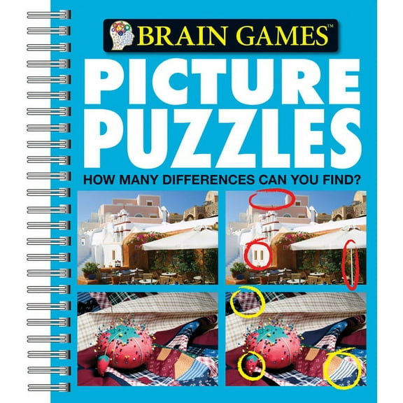Brain Games - Picture Puzzles Brain Games - Picture Puzzles #4: How Many Differences Can You Find?: Volume 4, (Spiral-Bound)