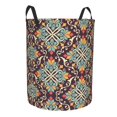 thumbnail image 2 of XMXT Collapsible Laundry Basket, Traditional Floral Morocco Print Waterproof Laundry Hamper, 62L Multicolor, 2 of 8
