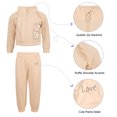 thumbnail image 4 of Disney Clothes Baby Girls 2-Piece Set – Fleece Quarter-Zip Pullover & Jogger Pants with Marie from The Aristocats Infant (12M–24M), 4 of 6
