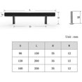 thumbnail image 5 of 10 Units Black Stainless Steel Door Knobs with Screws,Hole to Hole Center Distance 96mm, 5 of 5
