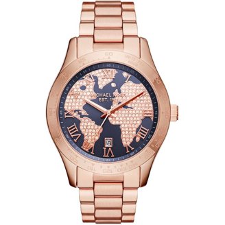 MICHAEL KORS 腕時計 Michael Kors Lexington Men's Chronograph Watch, Rose Gold-Tone