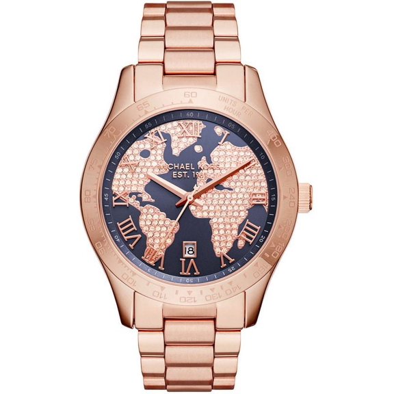 Michael Kors Women's Layton Rose Gold Tone Steel Watch MK6395