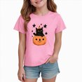 thumbnail image 2 of Futezty Toddler Boy Girl Pumpkin Face Spooky Halloween T-Shirt Short Sleeve Kids Fun Tops 12M-14T, 2 of 6