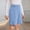 Light Blue, variant on Women's Pleated Dress Shorts Dressy Business Casual High Waisted Wide Leg Bermuda Work Formal Tailored Shorts XXL