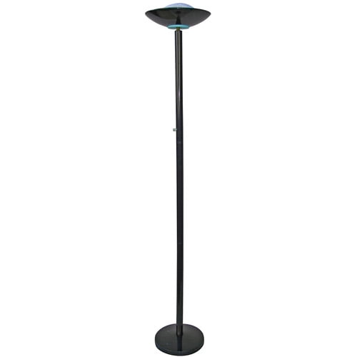 ORE International 190W Halogen Torchiere Floor Lamp, Black