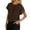 Coffee, variant on Womens Summer Crochet Boho Crop Tops Short Sleeve Lightweight Knit Sweater 2026 Beach Vacation