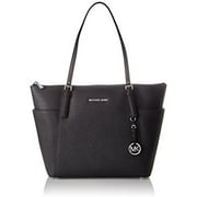 Michael Kors Jet Set Ladies Large Black Leather Tote Bag 30F4STTT9L001