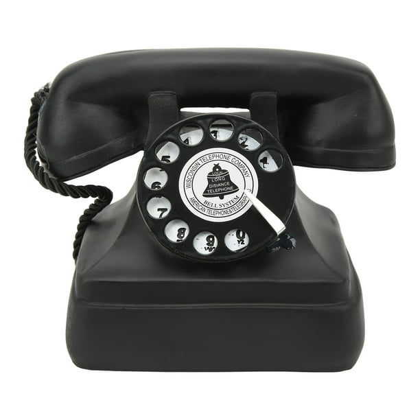 Rotary Phone, Old Style Decor Rotary Dial Telephone Classic Landline For  Desk