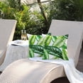thumbnail image 5 of Outdoor Pillow Covers 18x18 Inch Set of 2 Green Leaves Decor Waterproof Throw Pillow Covers Farmhouse Outdoor Waterproof Pillow Covers Decor for Patio Funiture Garden Sofa Couch 6A, 5 of 6