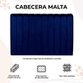 thumbnail image 2 of Cabecera King Size Malta Marino, 2 of 3